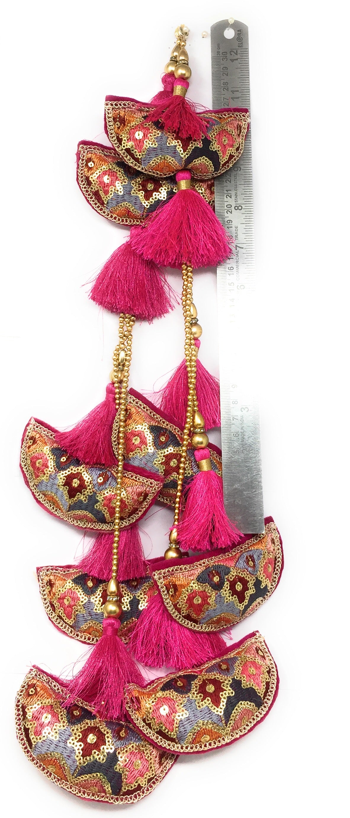 Rani Pink latkan for lehenga heavy