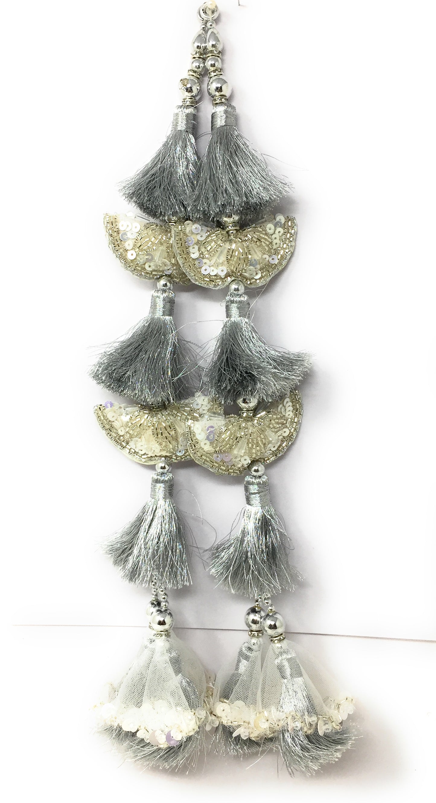 Silver Latkan for Lehenga Heavy - Set of 2