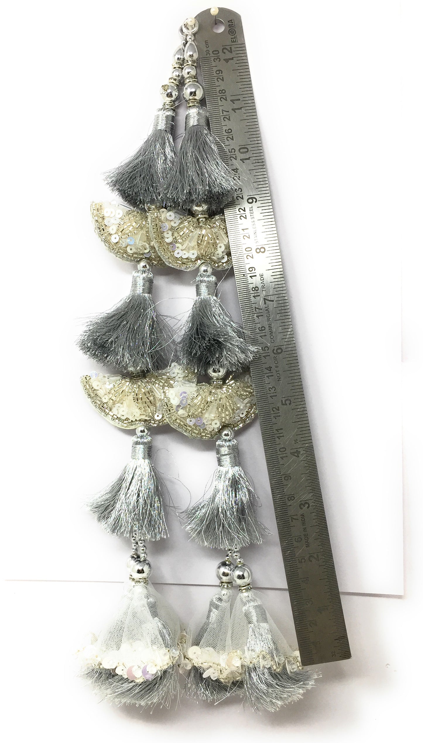 Silver Latkan for Lehenga Heavy - Set of 2