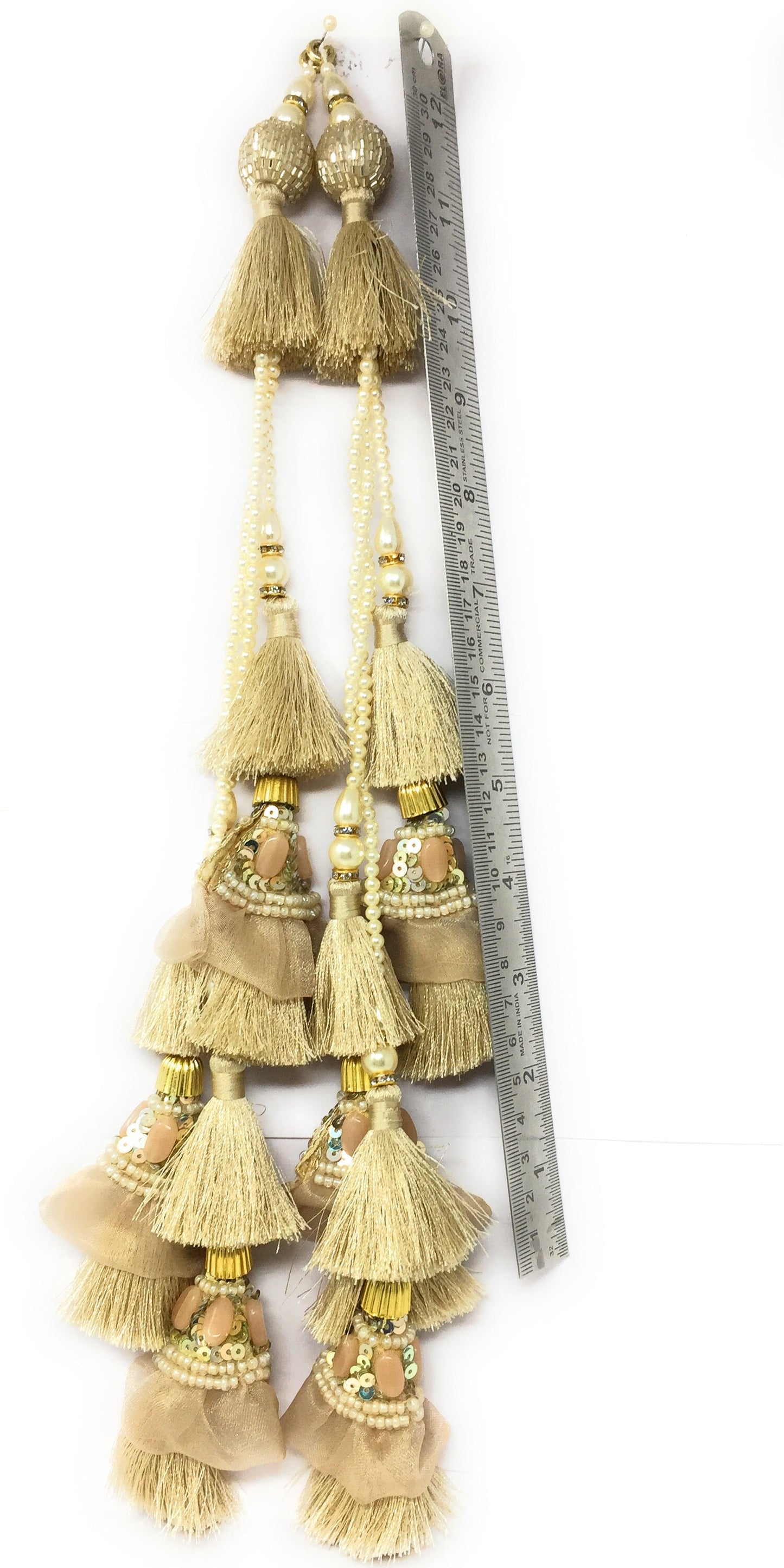 Water Gold latkan for lehenga heavy