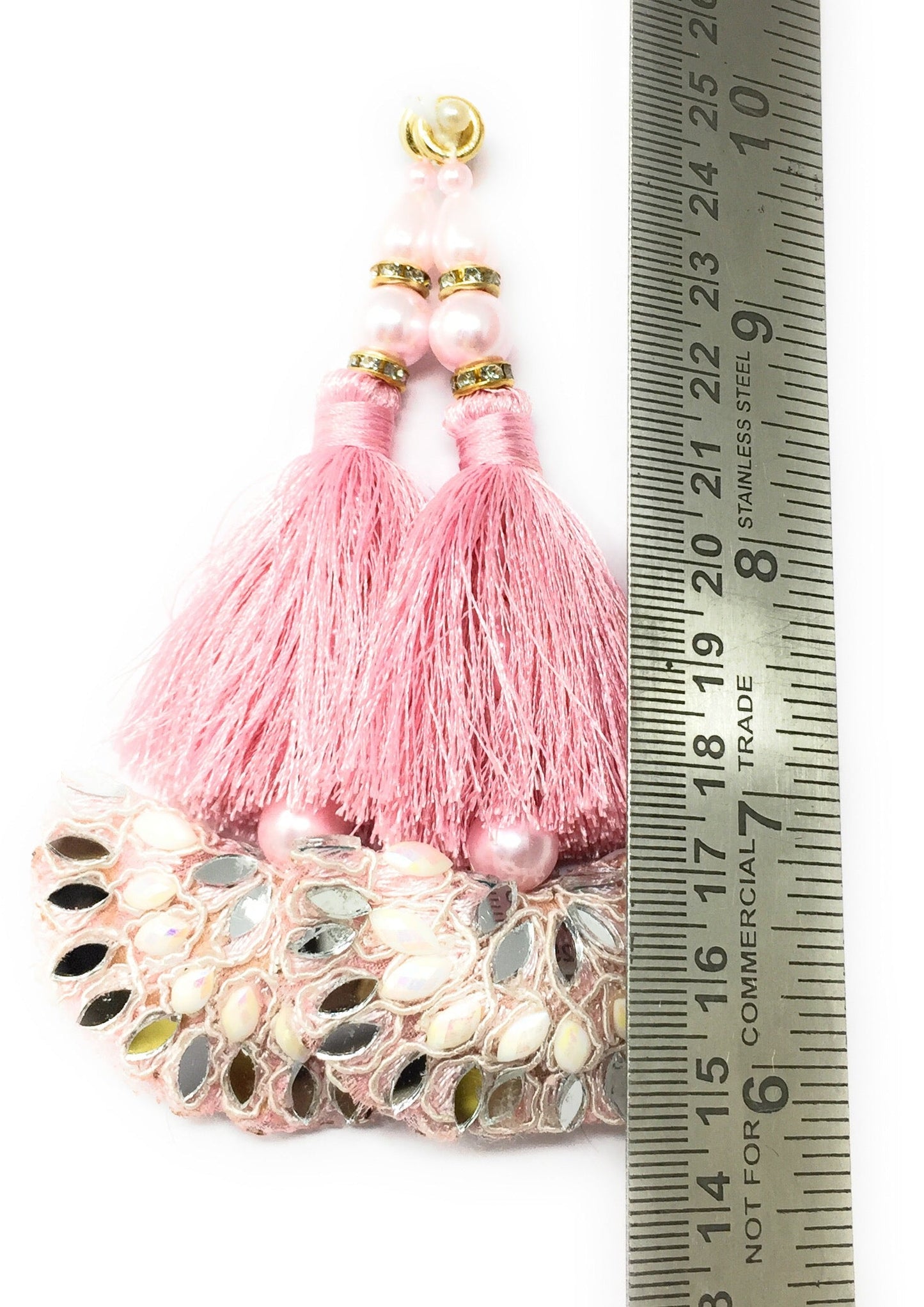 Pink blouse latkan heavy