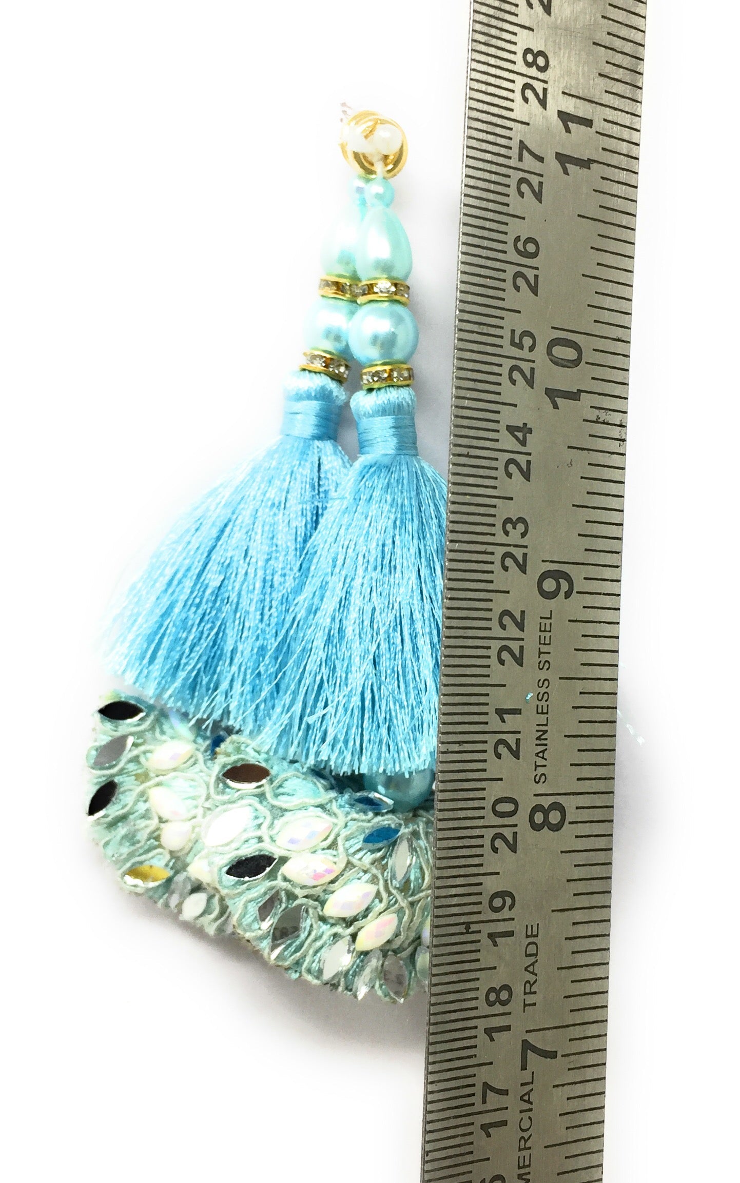 Pastel Blue blouse latkan heavy