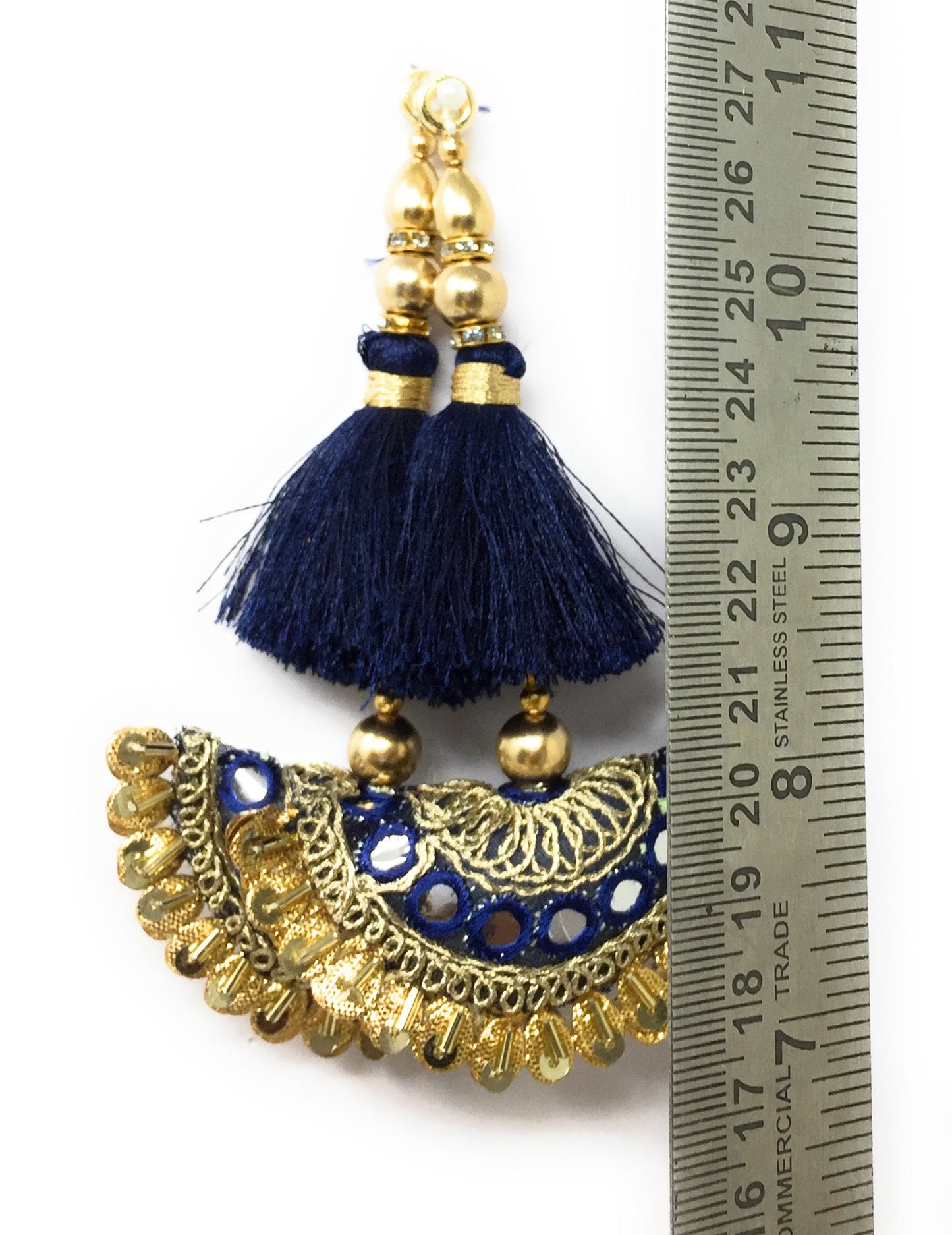 Navy Blue blouse latkan heavy