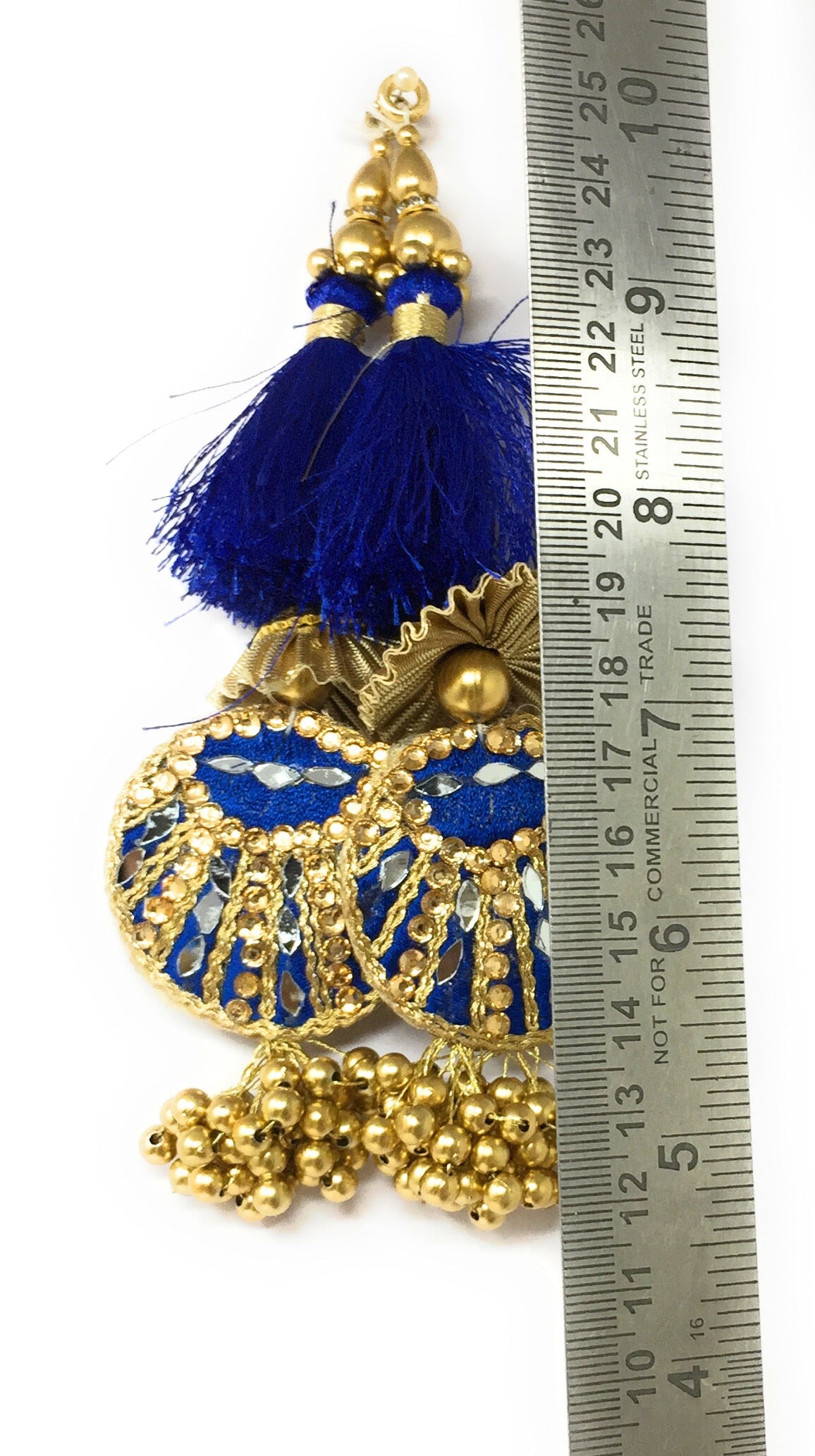 Royal Blue blouse latkan