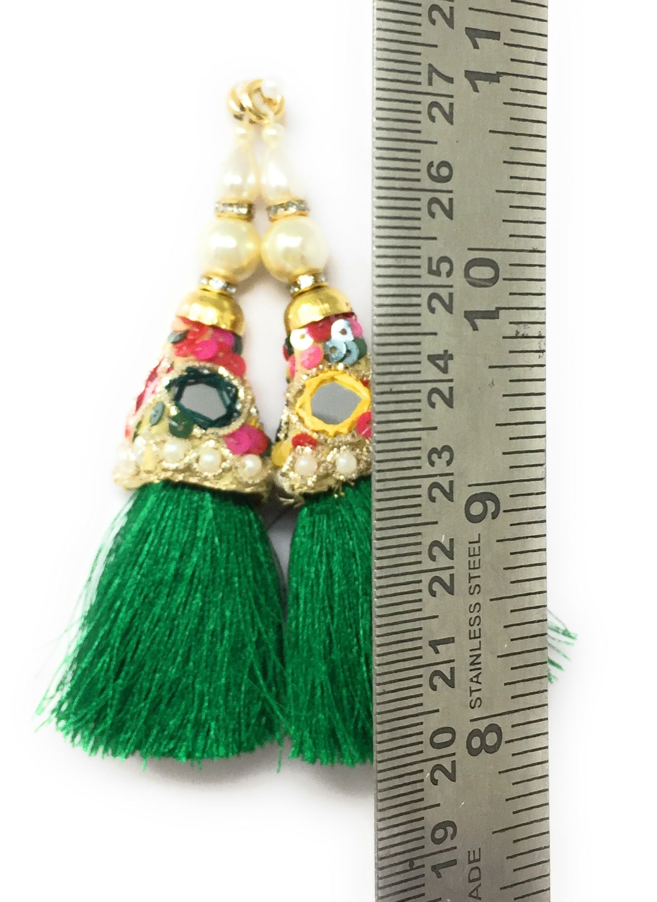 Green blouse latkan heavy