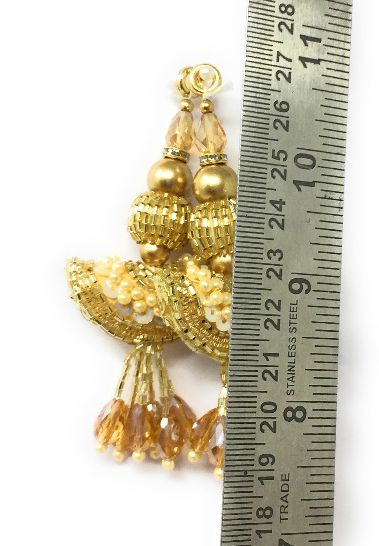 Gold blouse latkan heavy designer