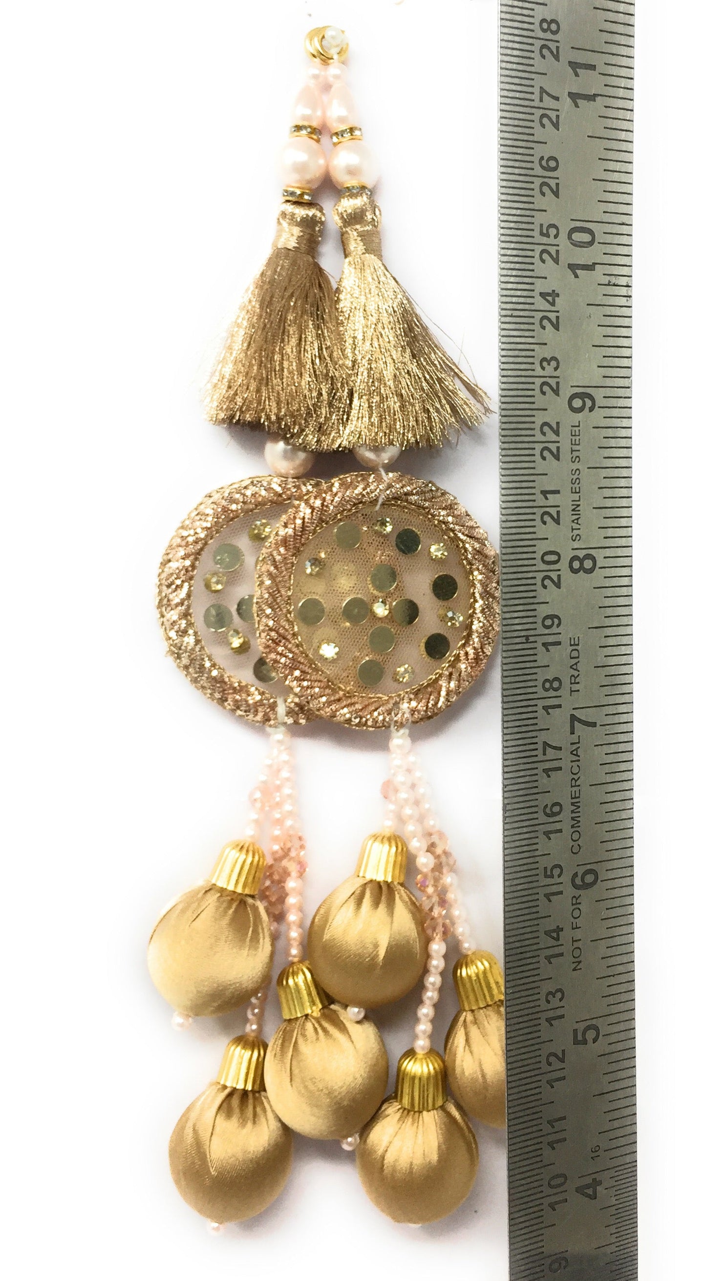 Antique Gold lehenga latkan heavy designer