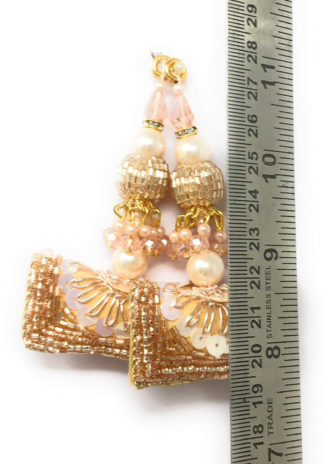 Rose Gold blouse latkan heavy