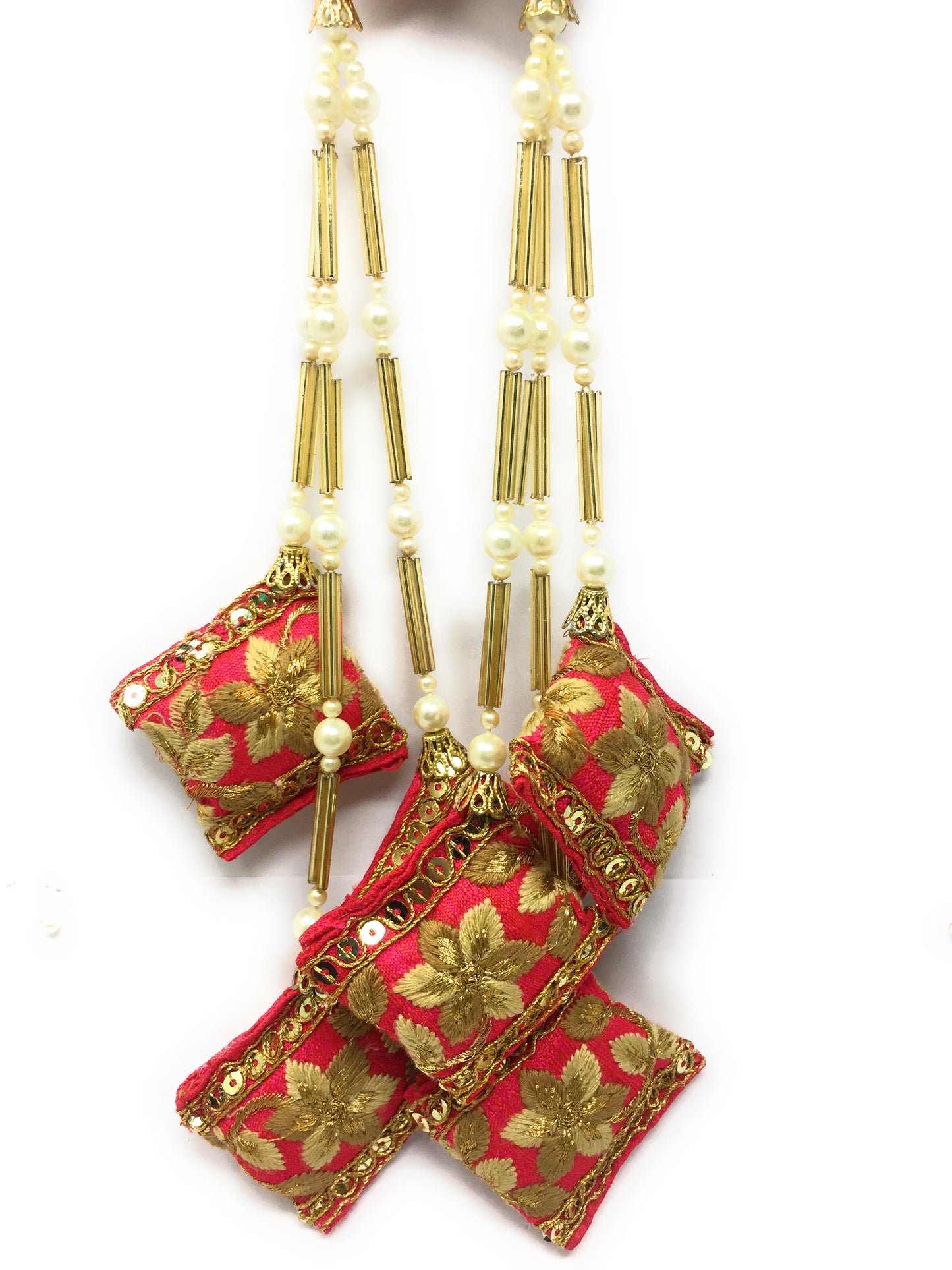 Pink Lehenga Latkan - Set of 2
