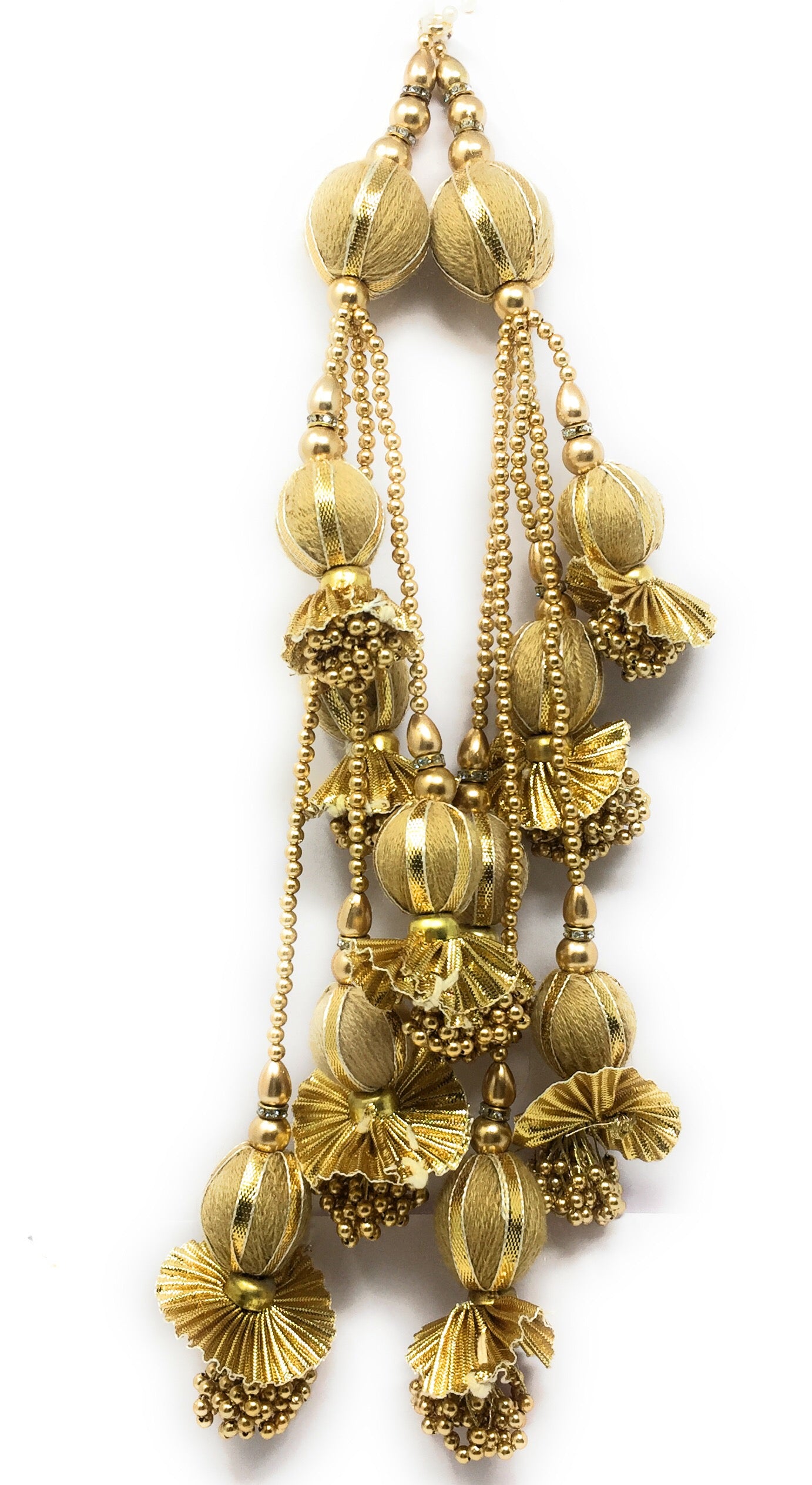 Golden Latkan For Lehenga - Set of 2