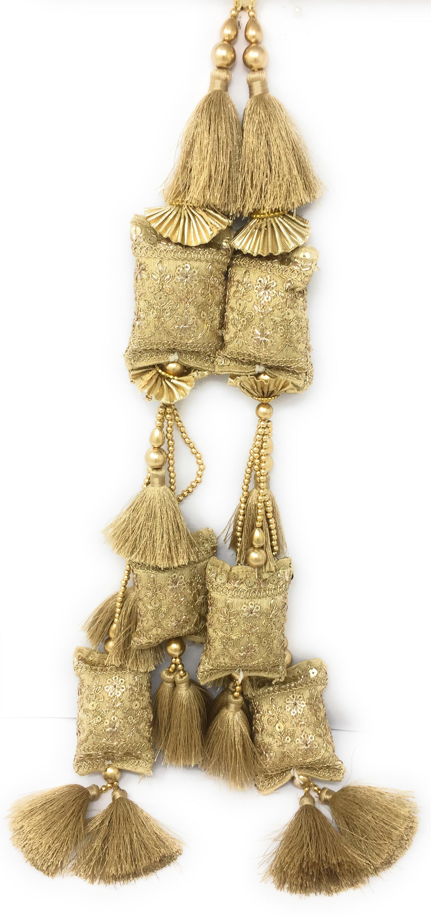 cushion chaniya choli latkan Beige Gold