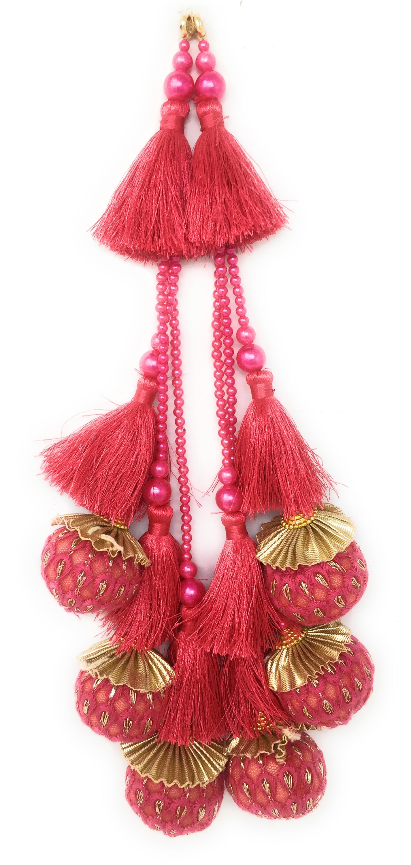 latkan design for lehenga Rani Pink
