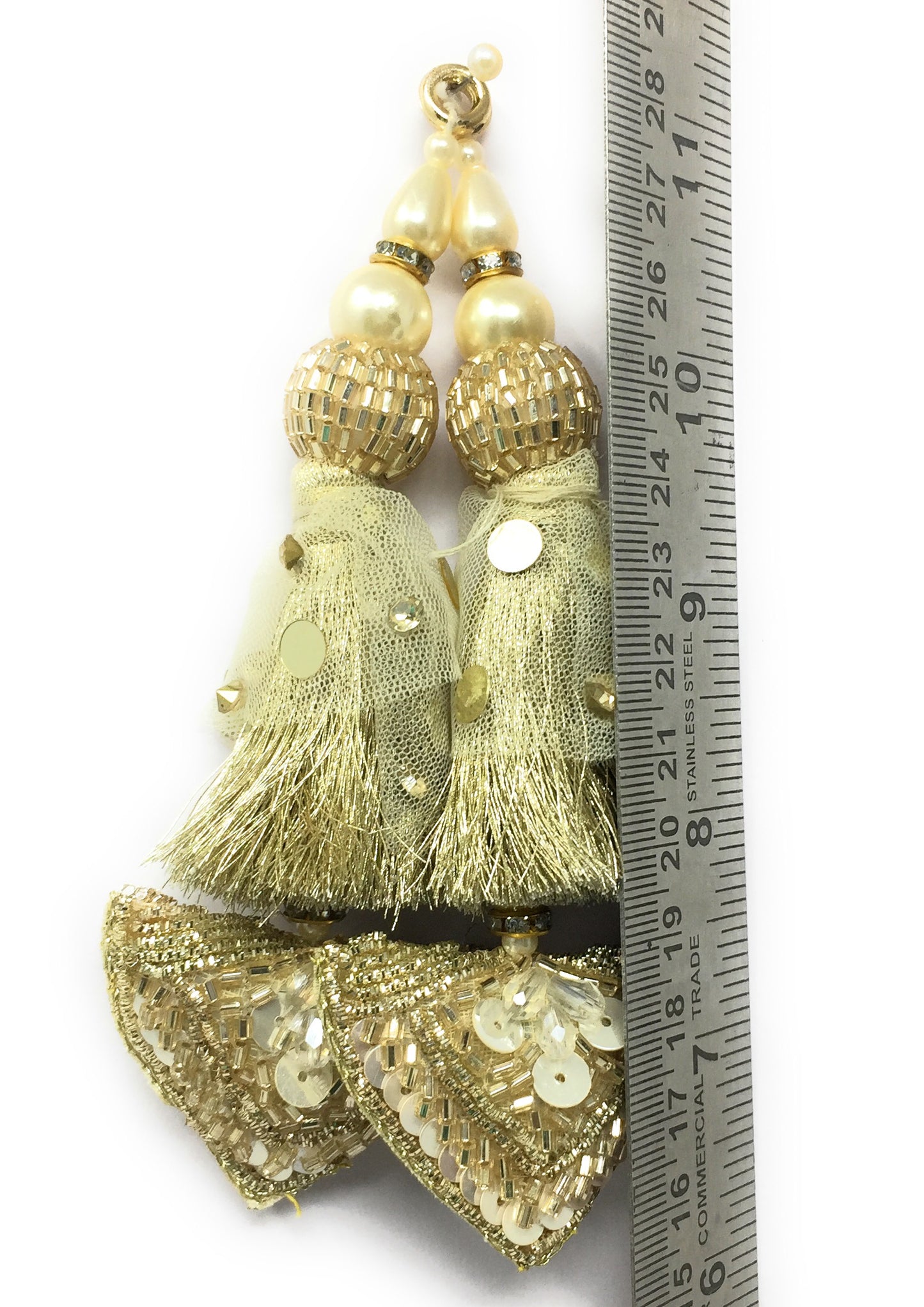 Handmade Latkan For Blouse Water Gold - Set of 2