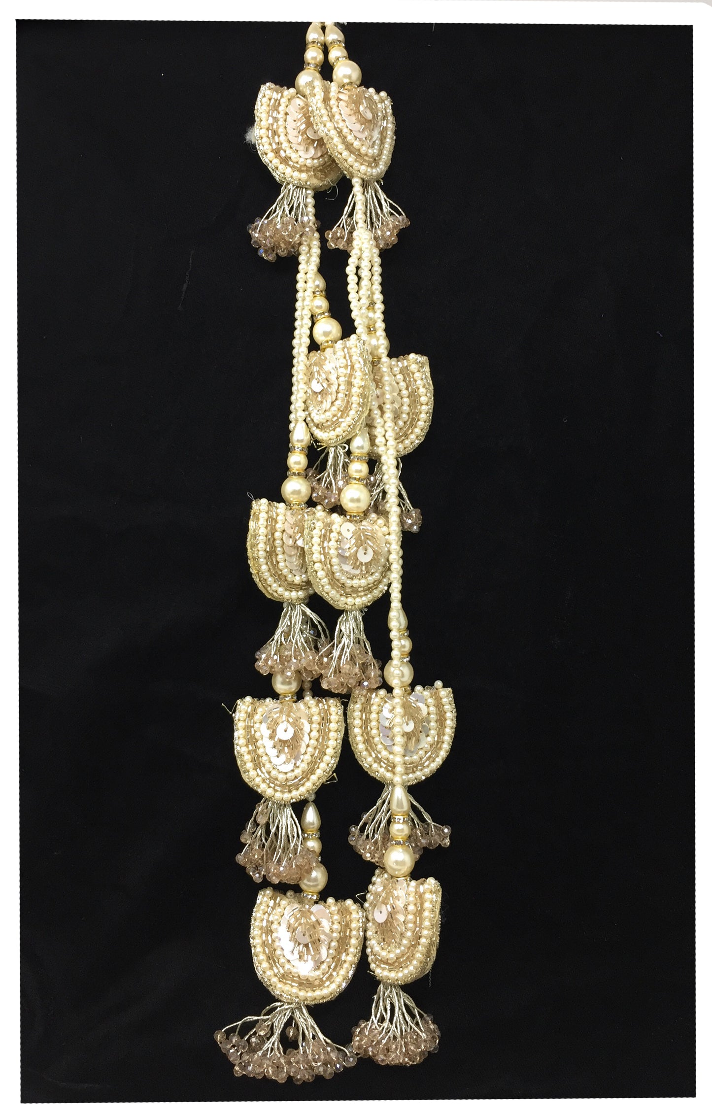 Latkan For Lehenga Water Gold - Set of 2