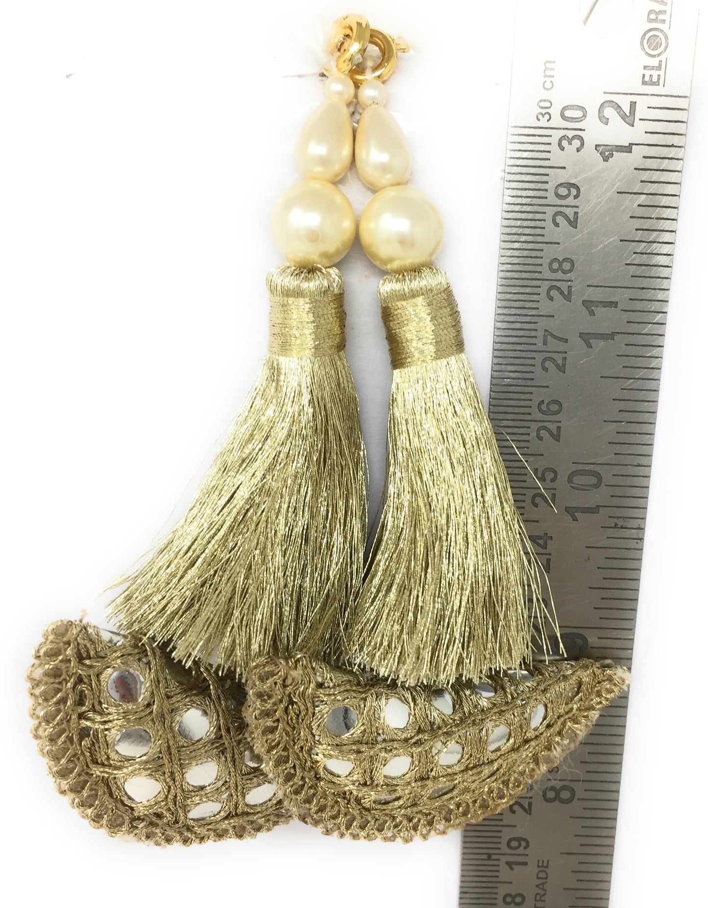 Water Gold heavy latkan for blouse - Set of 2