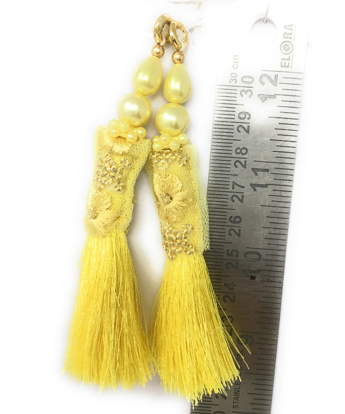 Yellow latkan for blouse near me - Set of 2