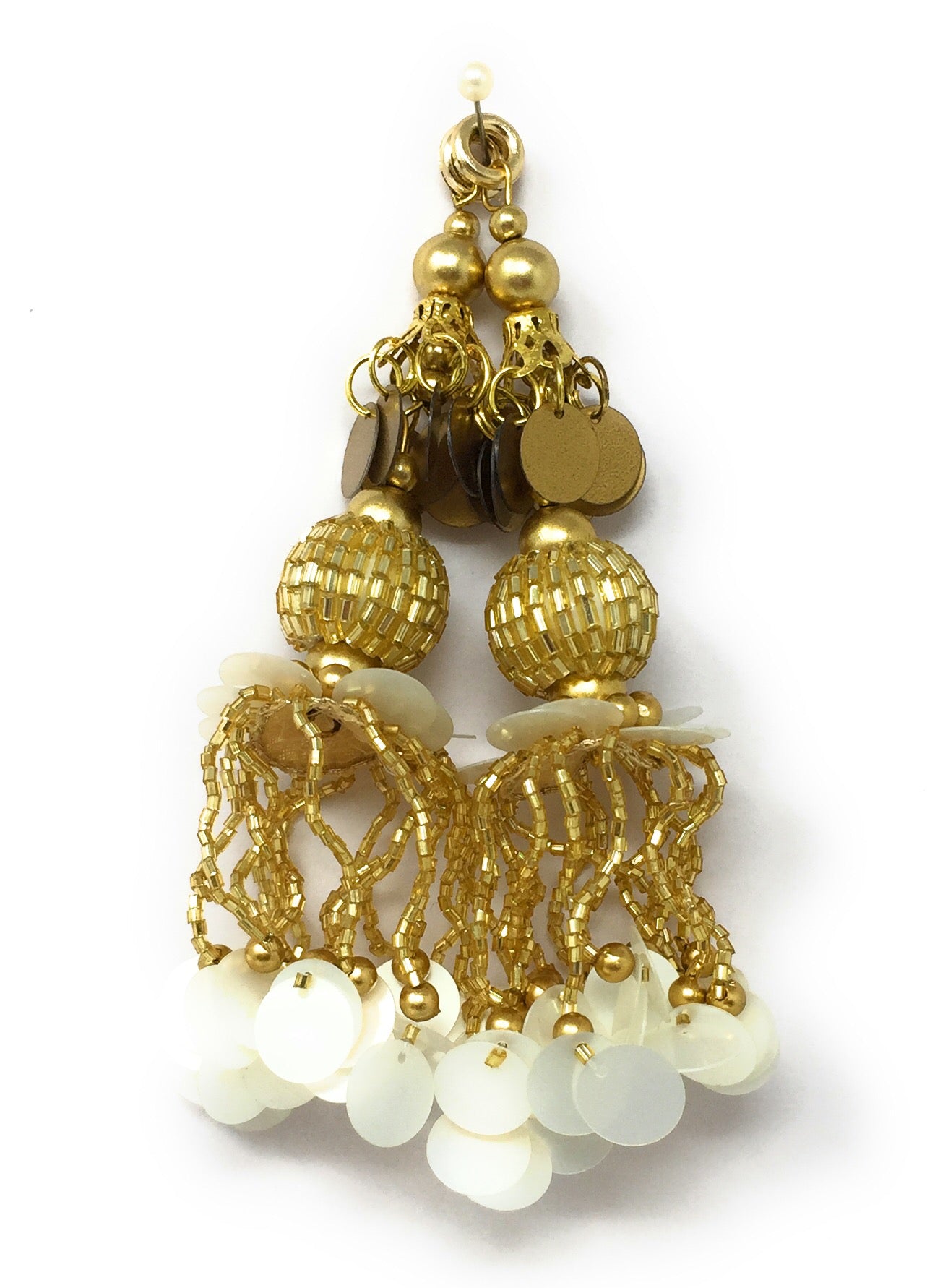 White Side Latkan For Lehenga - Set of 2