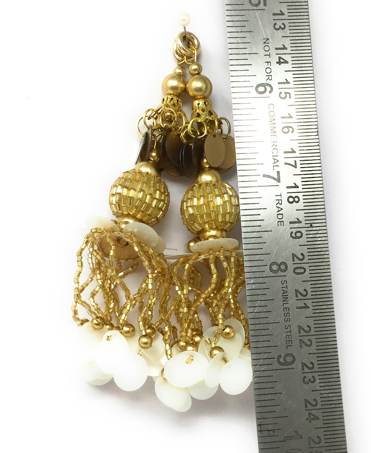 White Side Latkan For Lehenga - Set of 2
