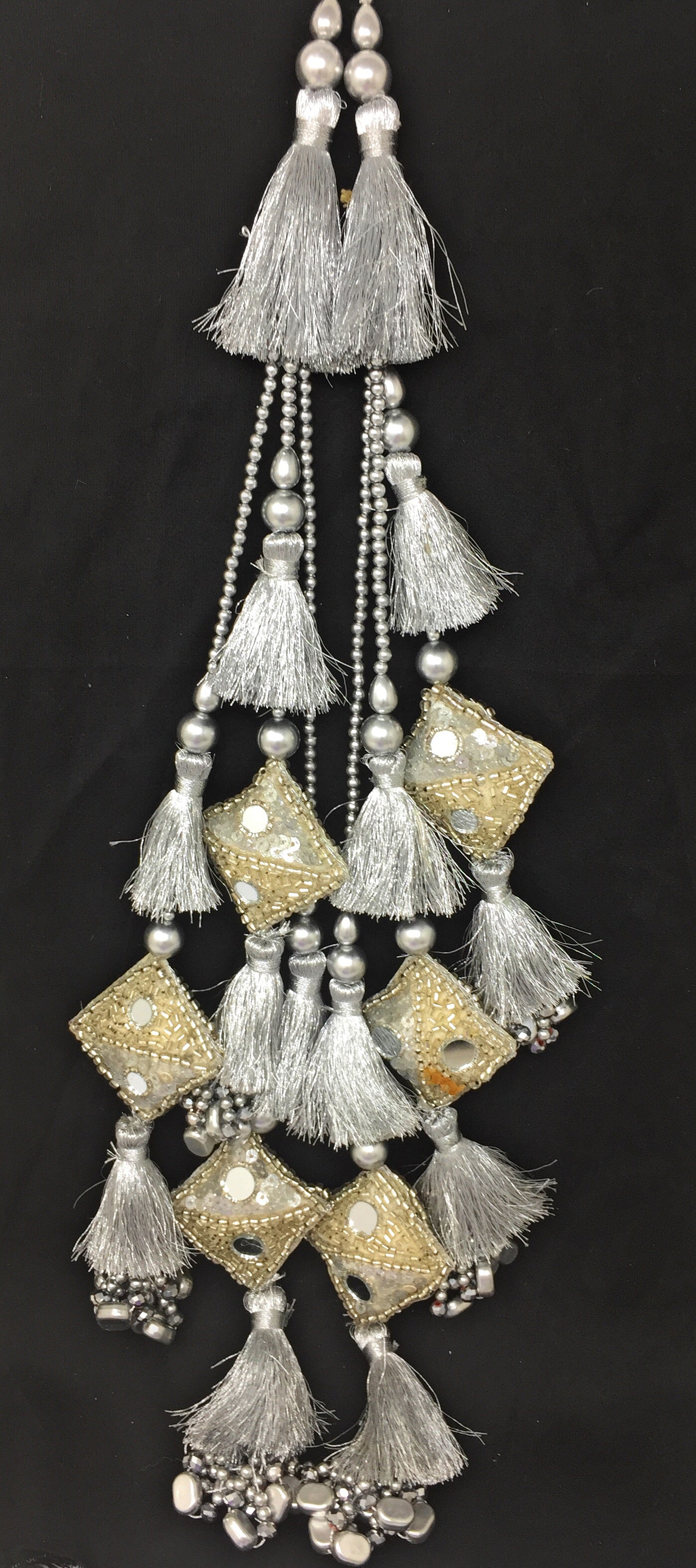 blouse tassels online Silver