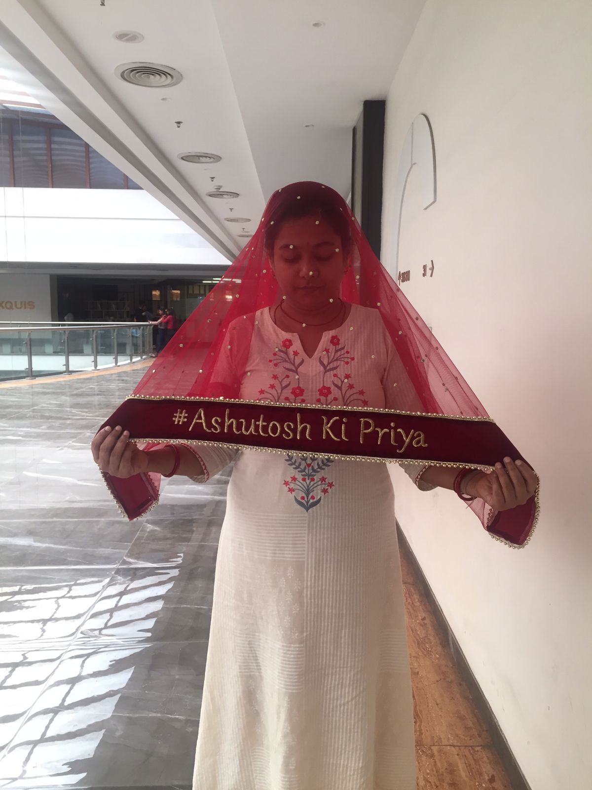 Customised Bridal Entry Dupatta