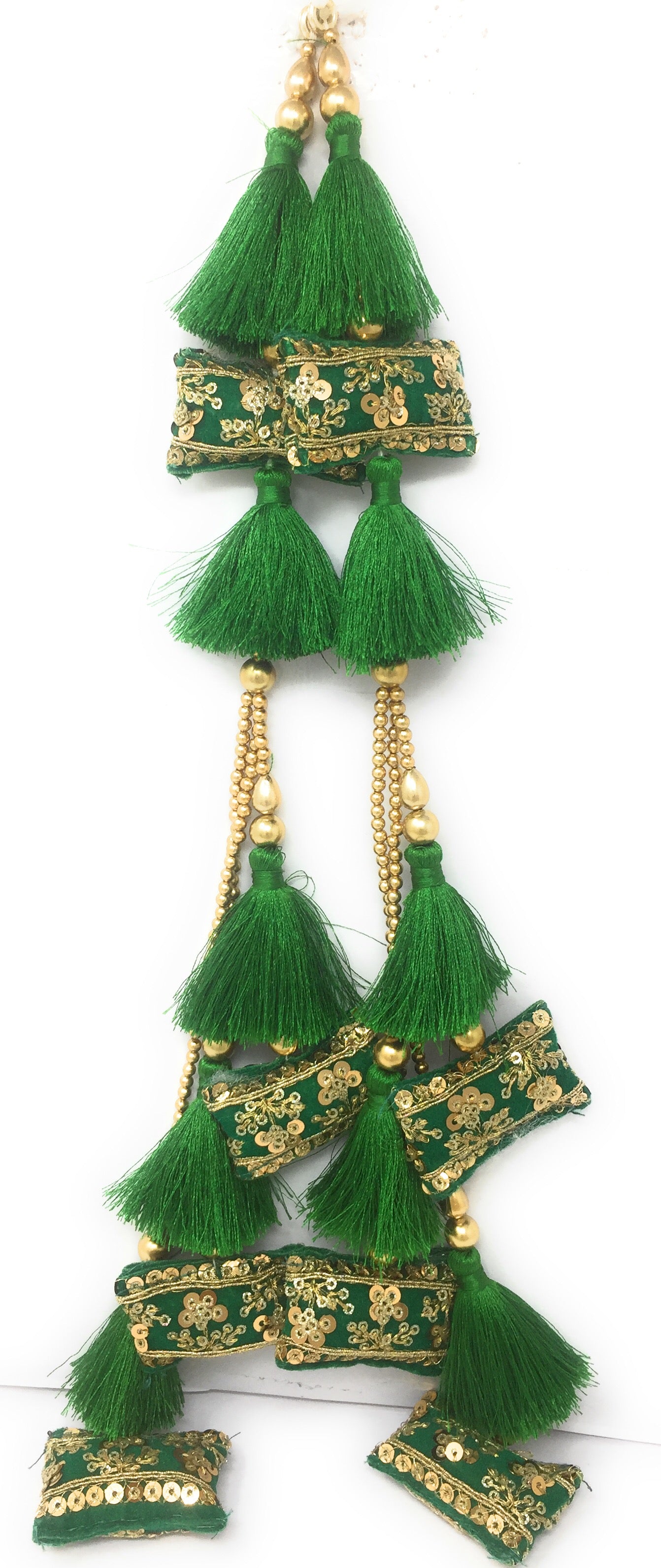 lehenga side latkan design Green