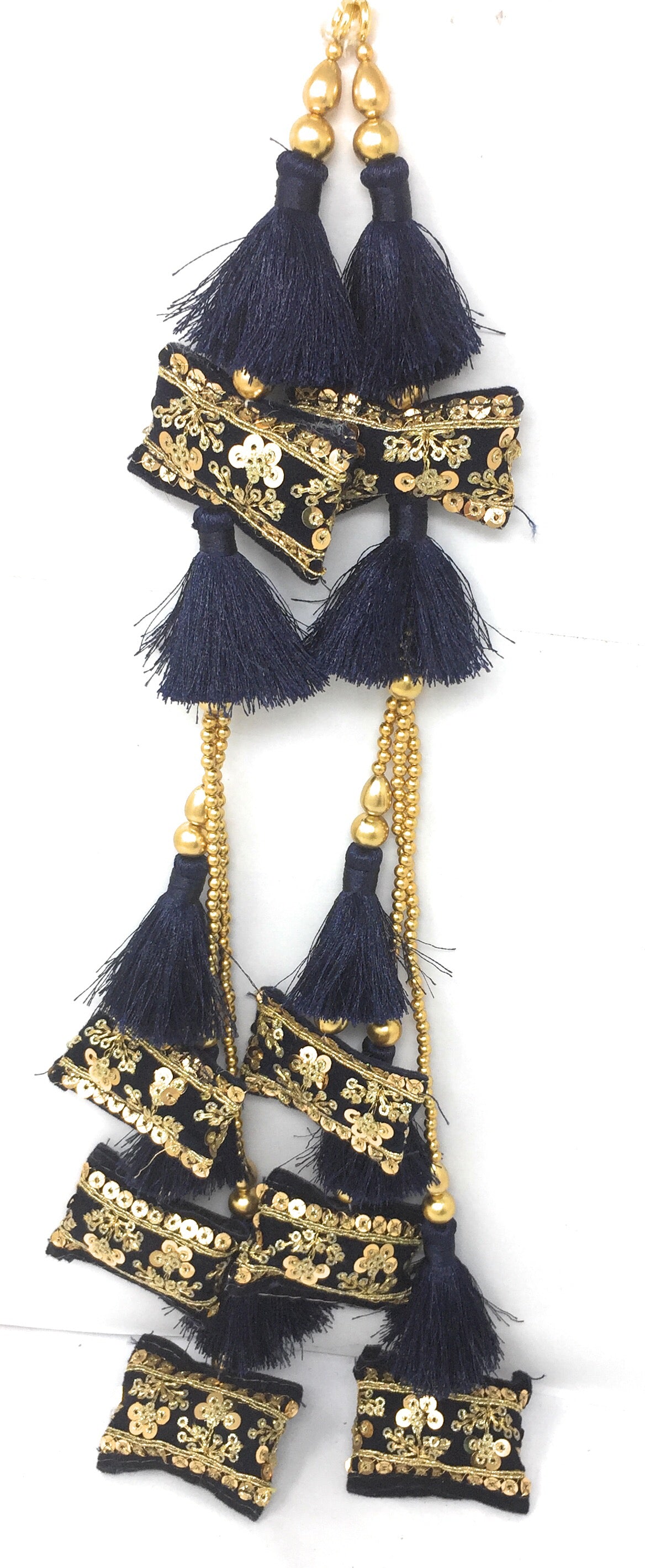 lehenga tassels online shopping Navy Blue