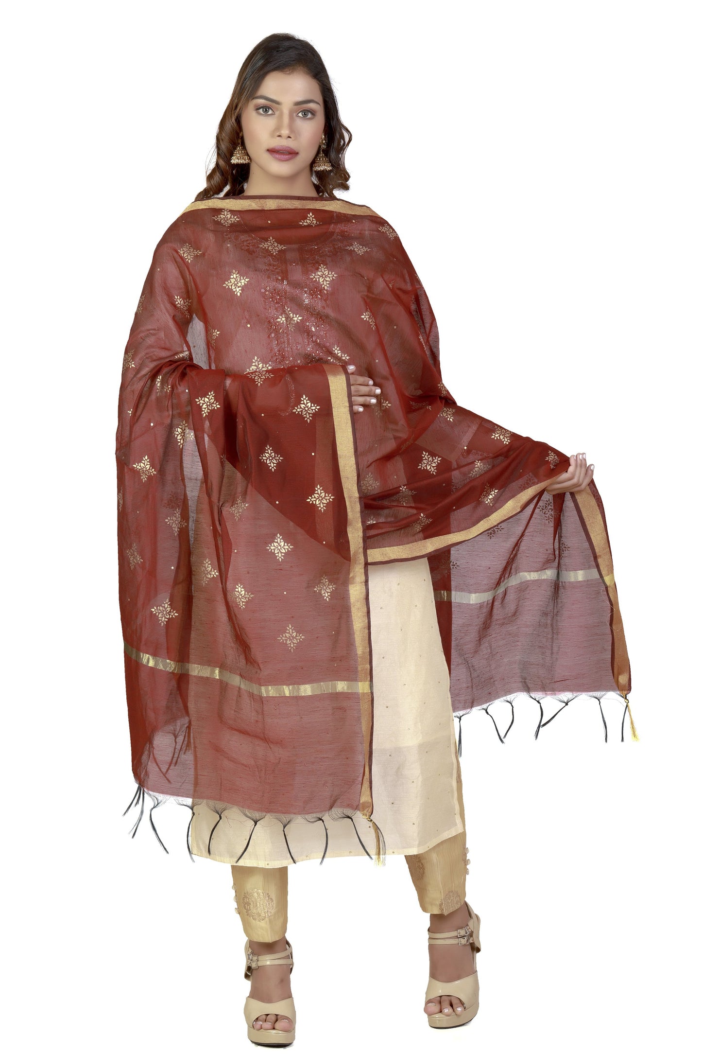 floral print dupatta
