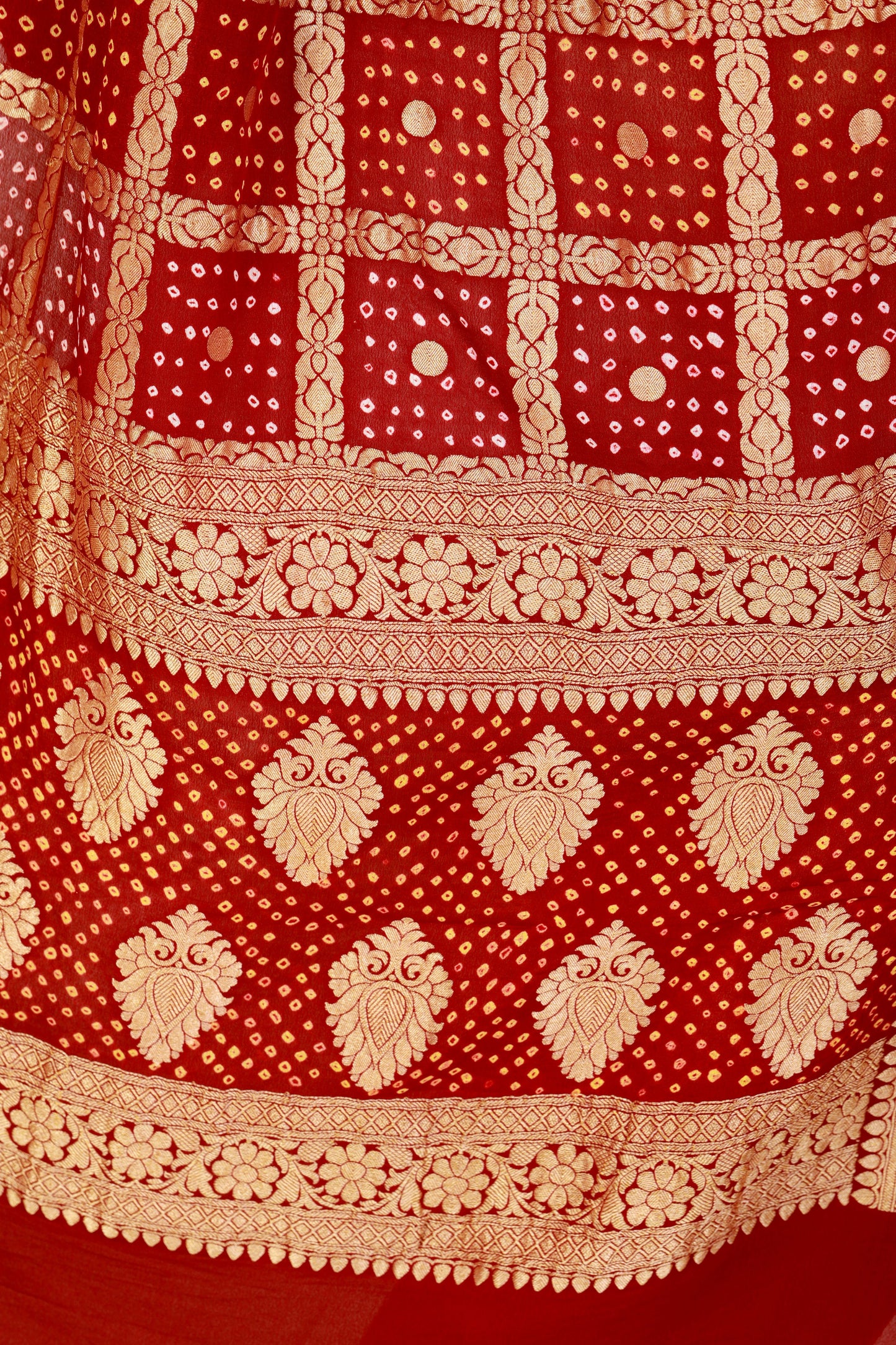 pure banarasi bandhani dupatta