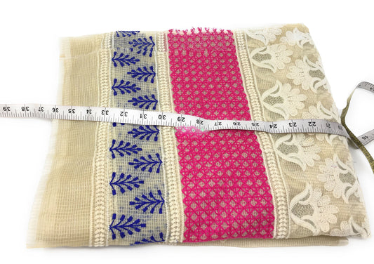 Organza Fabric With Embroidery