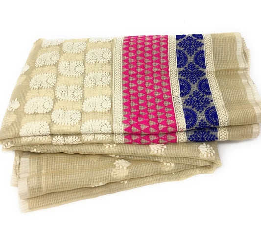 Embroidery On Organza Fabric