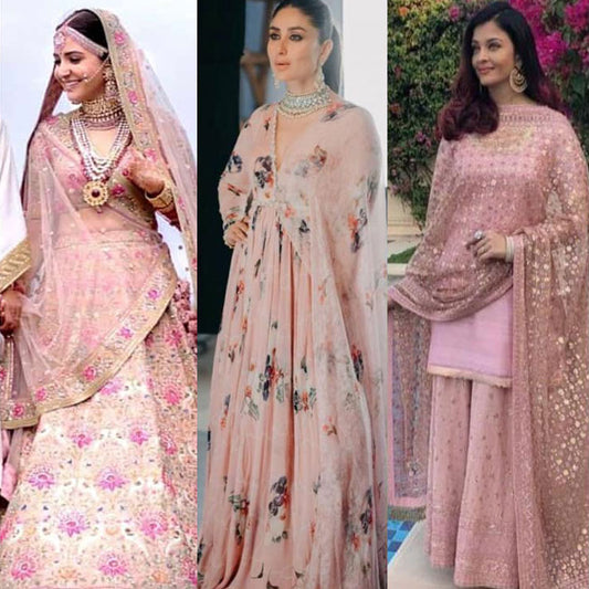 Indian Dress Ideas in Peach Colour