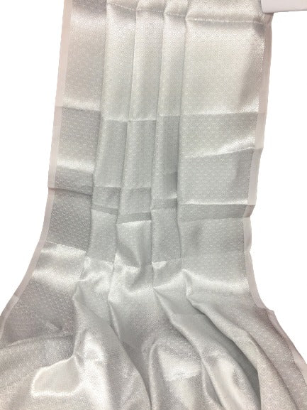 Silver Brocade Fabric