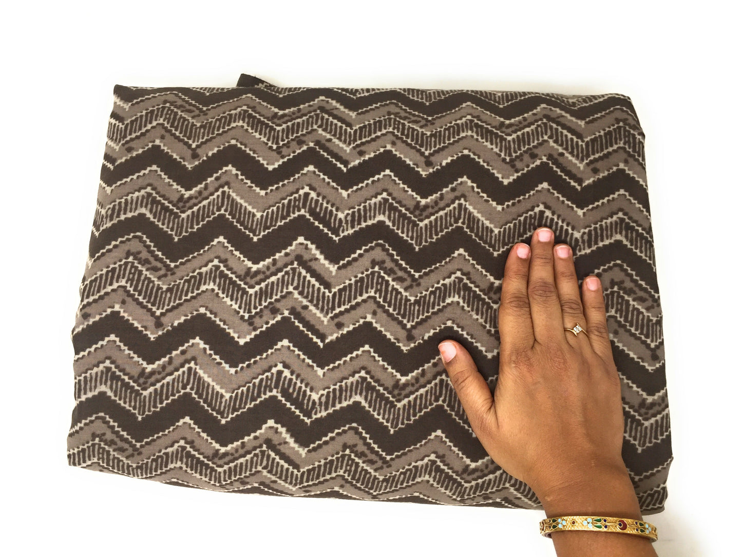 Jaipur Cotton in Brown Jaipur Print