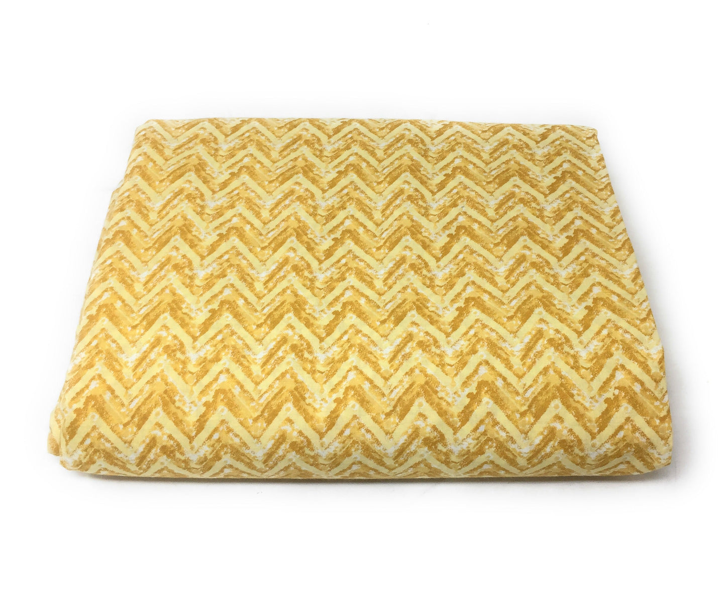 Cotton Fabric Material in Yellow Floral Print