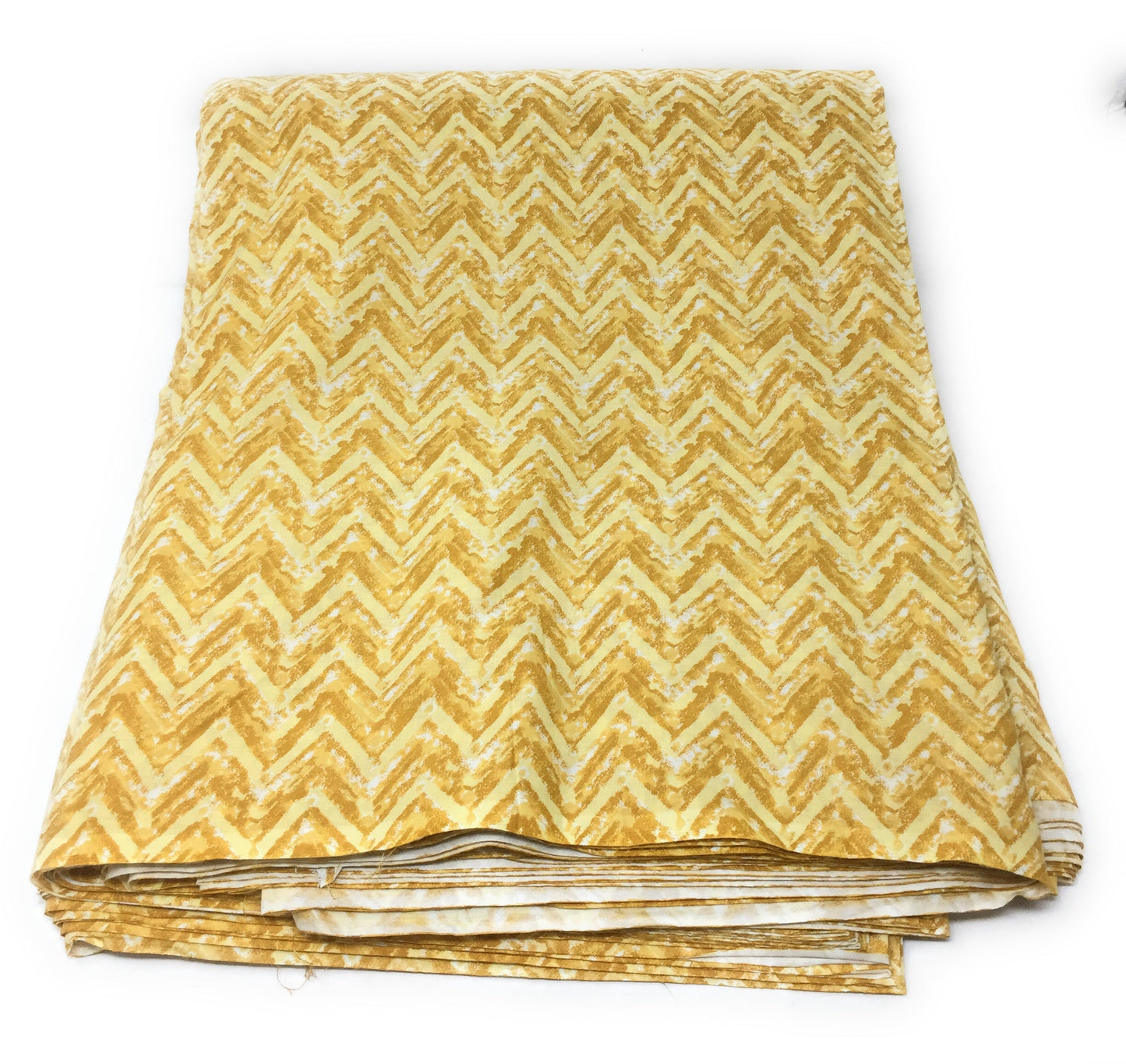 Cotton Fabric Material in Yellow Floral Print
