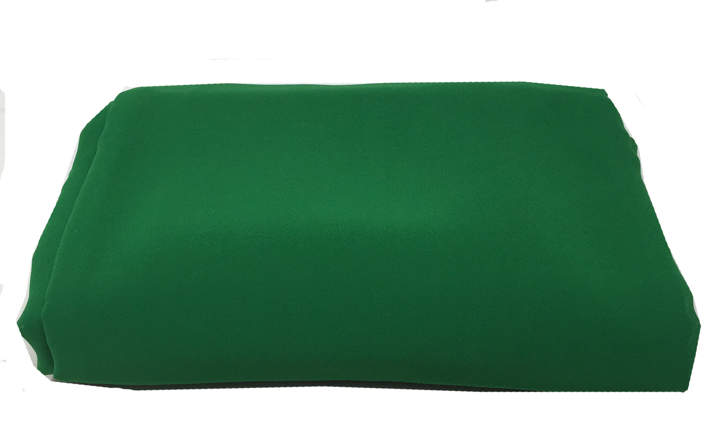 Green Viscose Georgette Solid Fabric