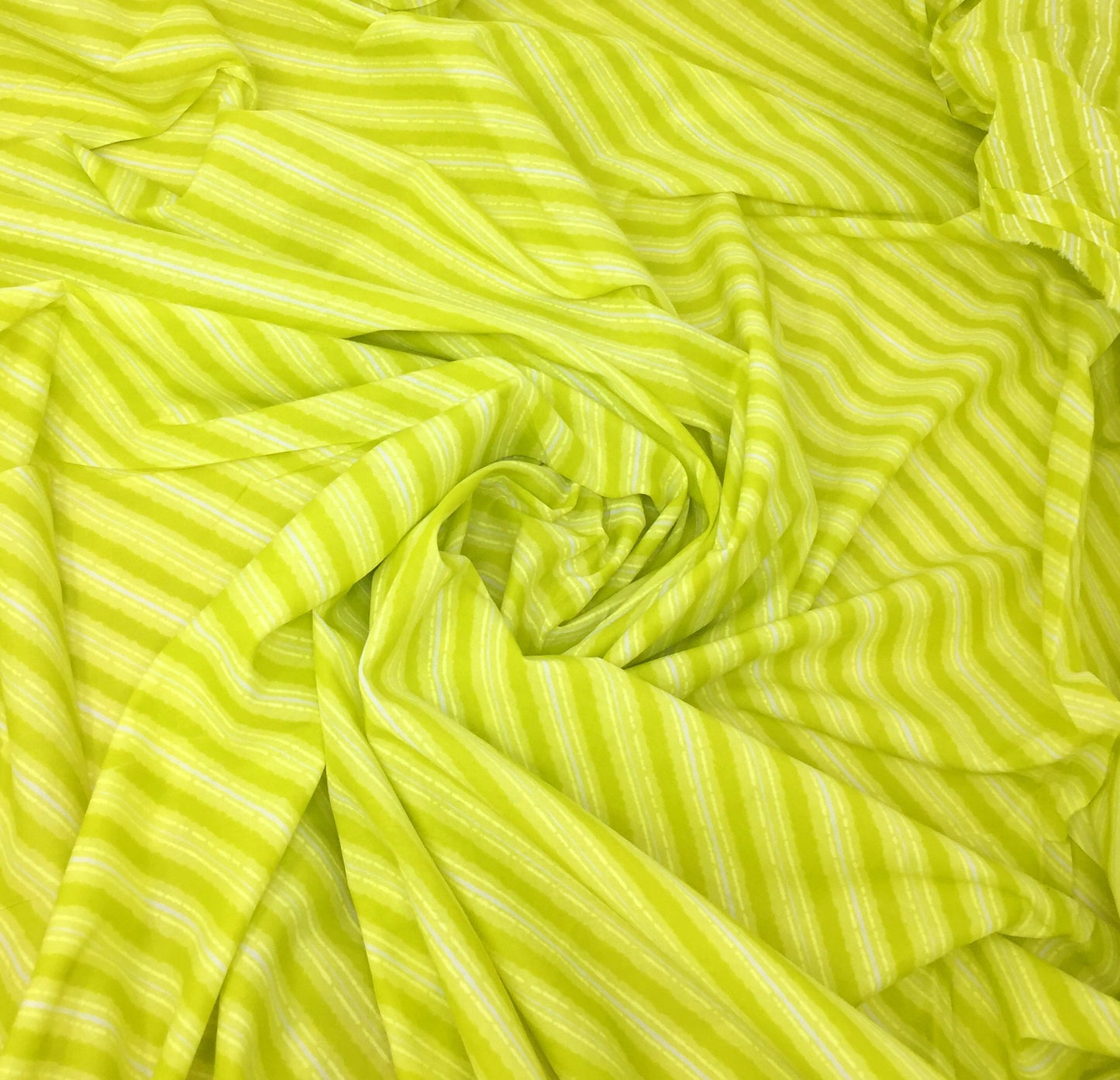 Printed Leheriya Cotton Fabric Green