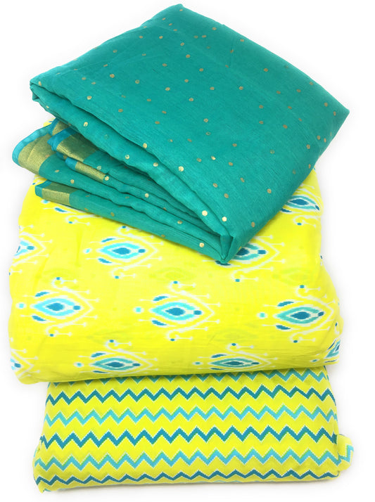 Pure Cotton Dress Material with Dupatta