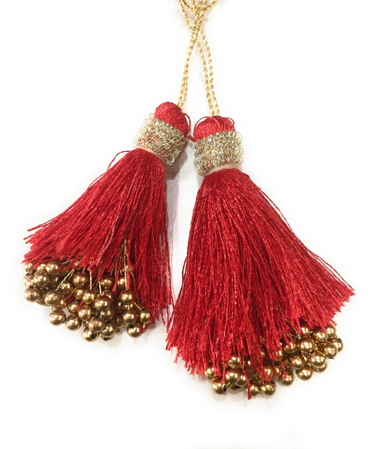 Blouse Latkan Tassel Red - Set of 2