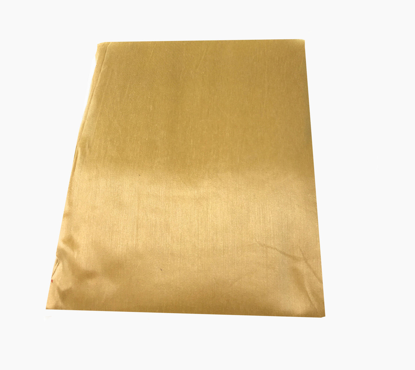 Pure Cotton Silk Fabric Brown Gold