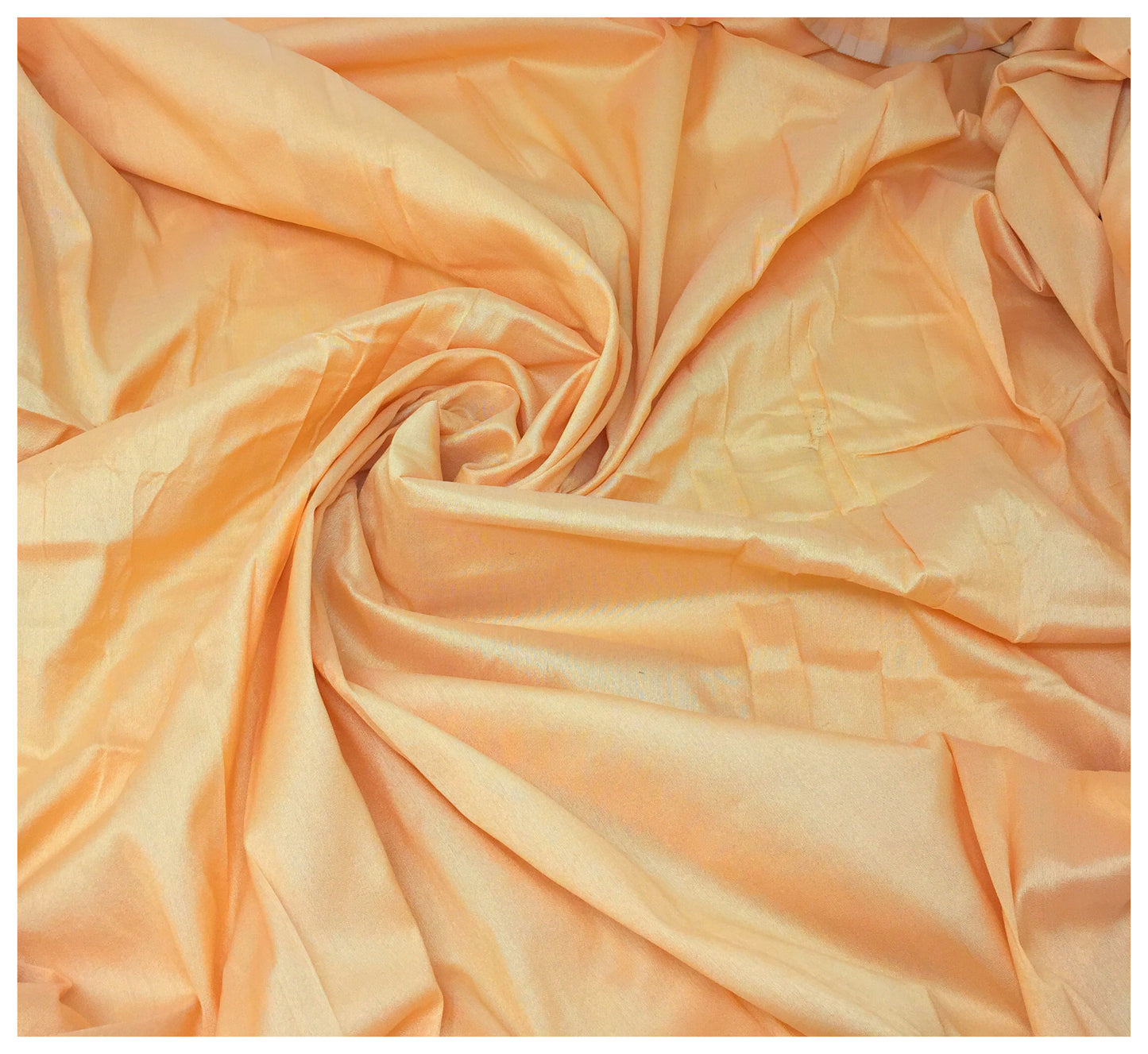 Cotton Silk Melon Yellow Solids Fabric Material - By Meter