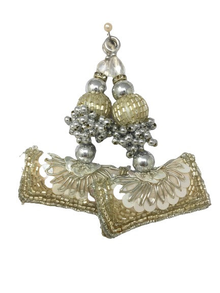 Long Latkan For Blouse Silver - Set of 2