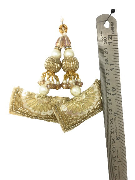 Designer Latkan For Blouse Water Gold - Set of 2