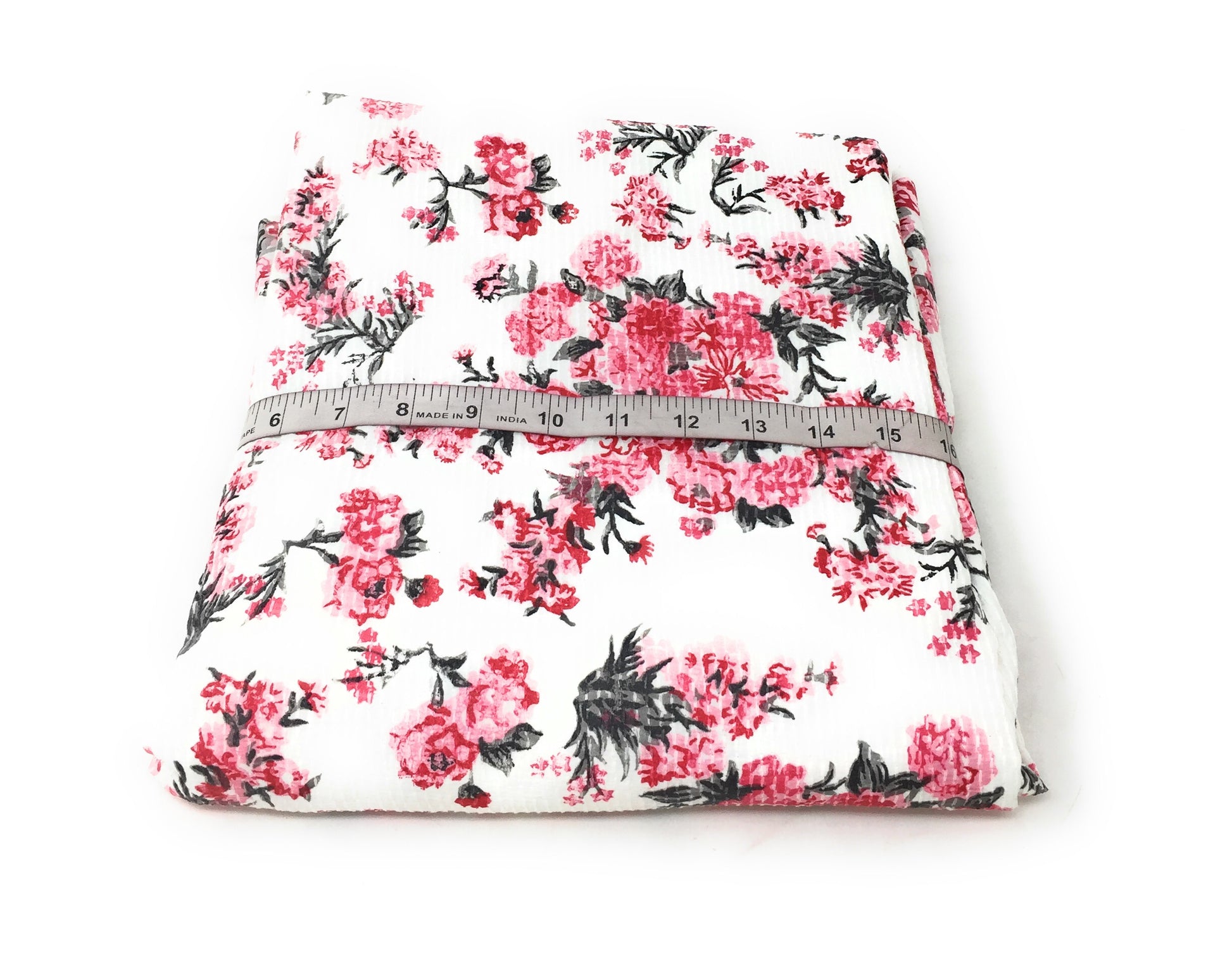 Cotton blend fabric printed embrodery