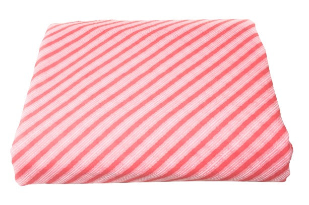 Printed Leheriya Cotton Fabric Pink