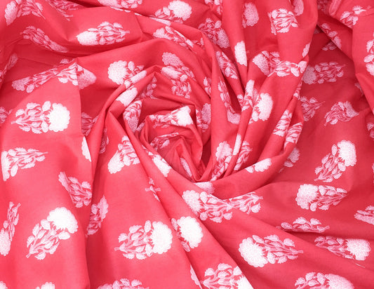 Floral Cotton Print Running Fabric