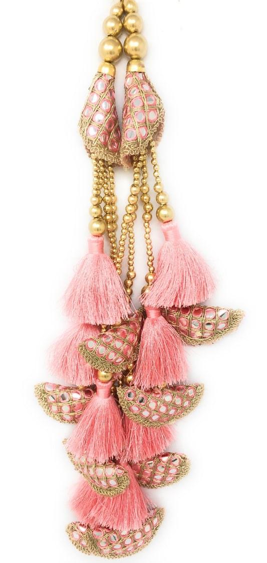 mirror latkan for blouse Pink