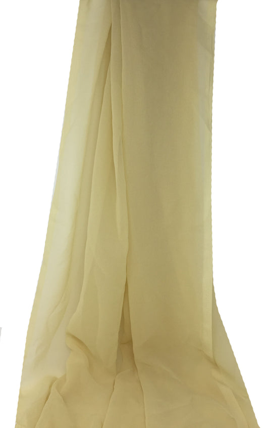 Light Beige Viscose Georgette Solid Fabric