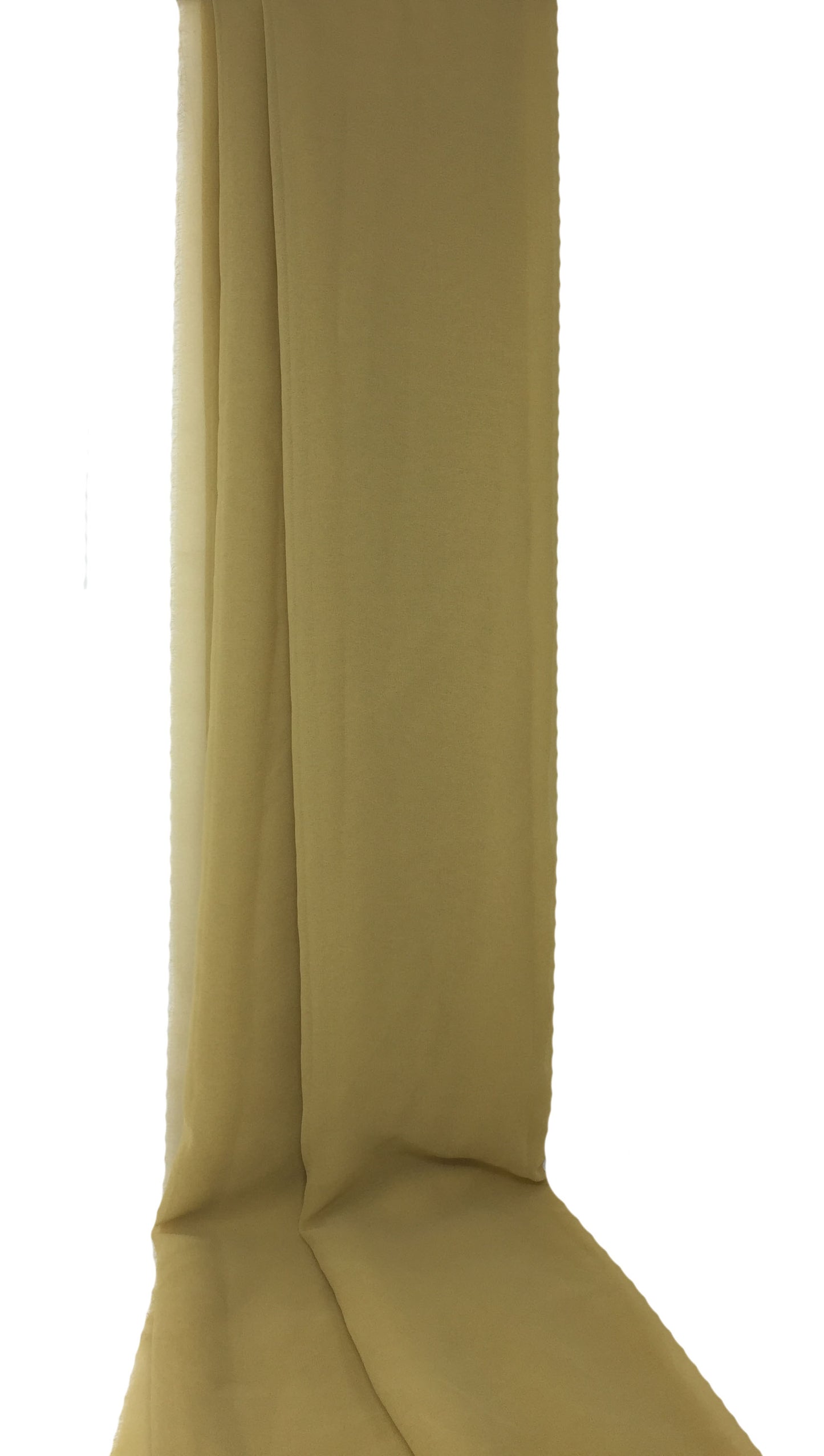 Beige Viscose Georgette Solid Fabric