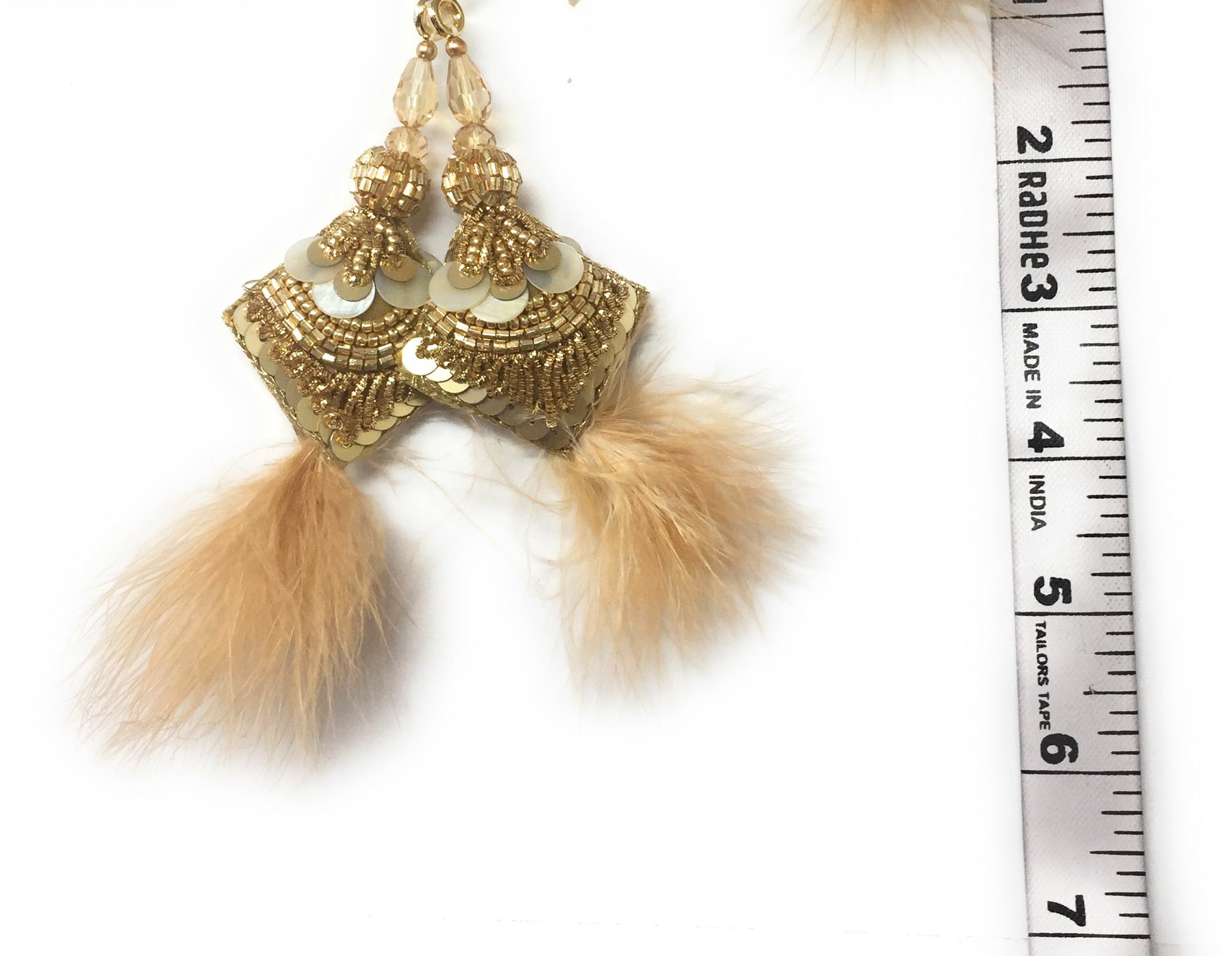 heavy golden latkan for lehenga